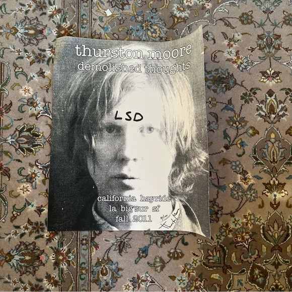 Thurston Moore Signed Poster